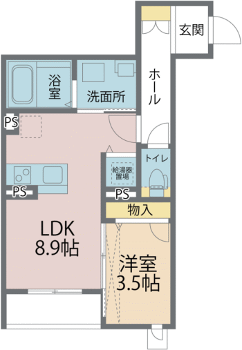 ベレオ城東の間取り