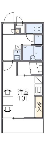 レオパレススカーレットの間取り