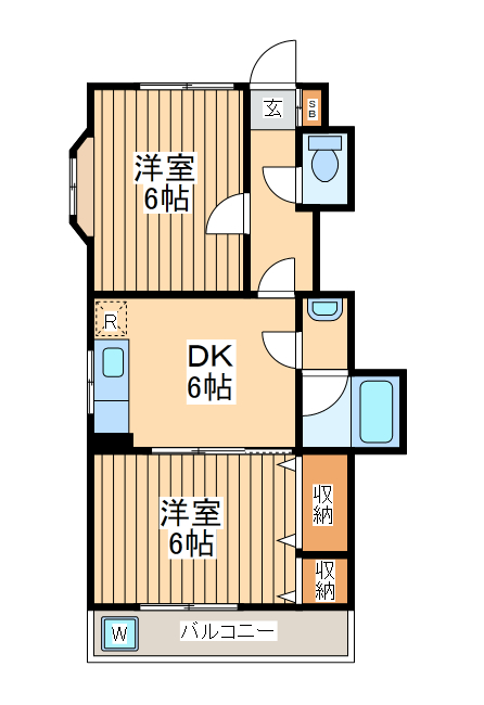 メインビルイシイの間取り