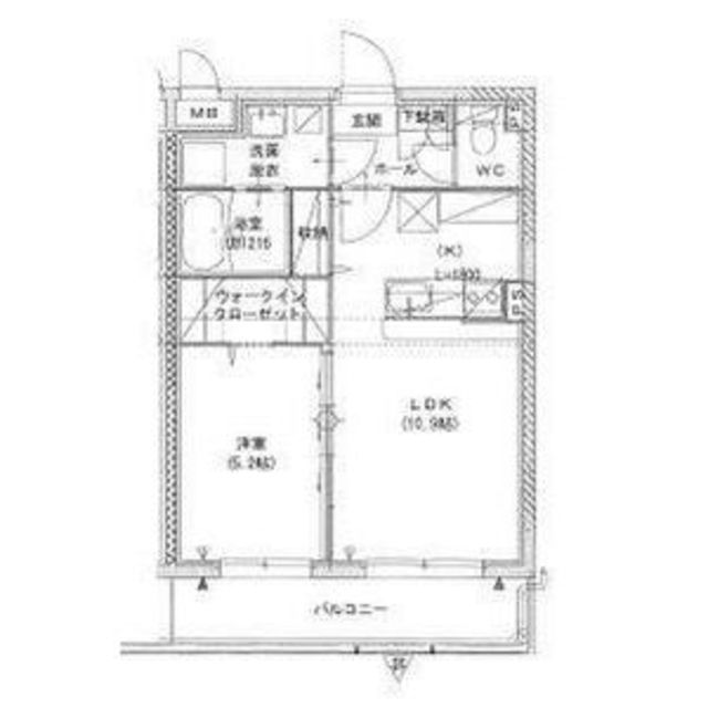 豊中市上野東のマンションの間取り