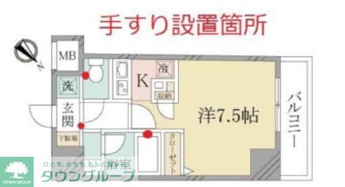 ルクレ三軒茶屋の間取り