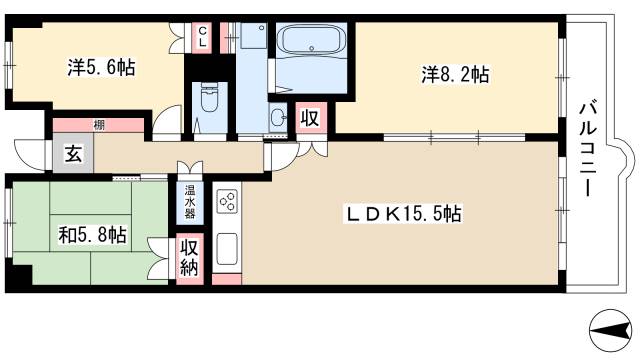 ピボットマンション小鴨の間取り