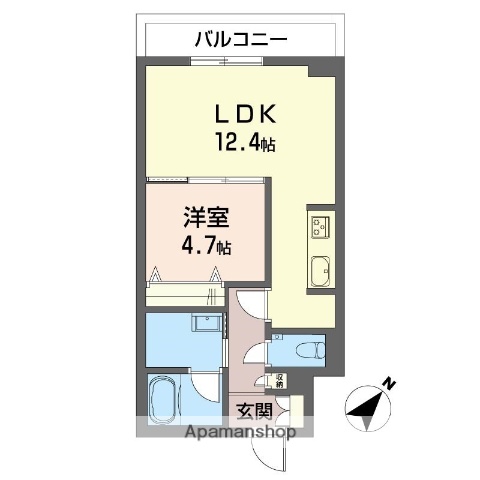 習志野市東習志野のアパートの間取り