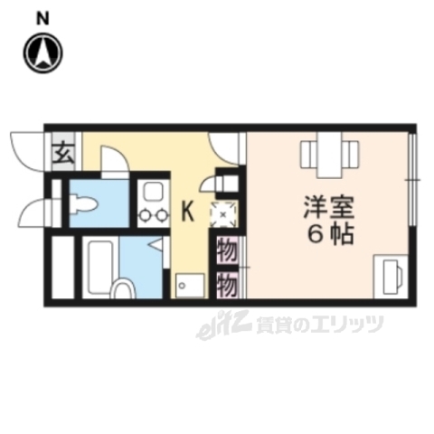 天理市豊井町のアパートの間取り