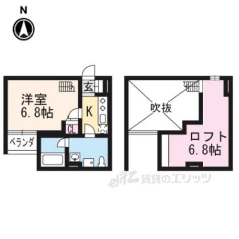 フォレスト丹波橋の間取り