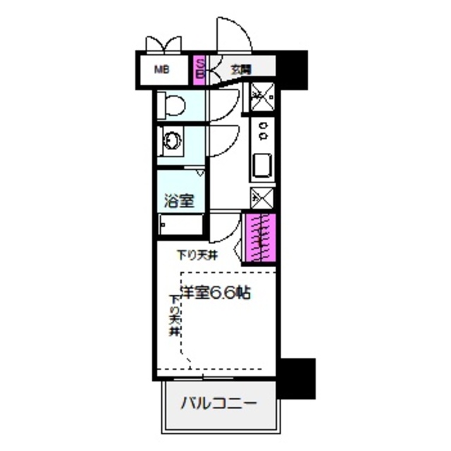 アドバンス北大阪ロワンの間取り