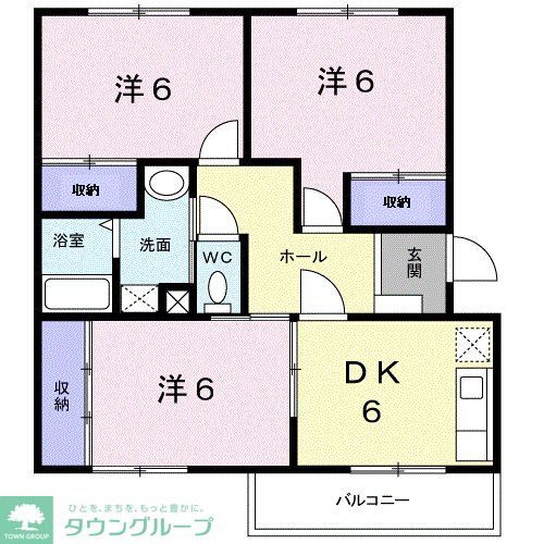 北本市本町のマンションの間取り