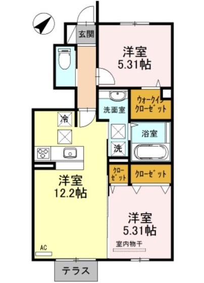 ＲａｆｆｉｎｅＢｉｗａの間取り