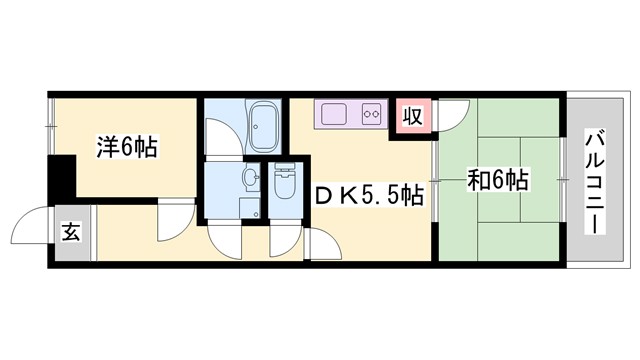 シティーエステイト加古川の間取り