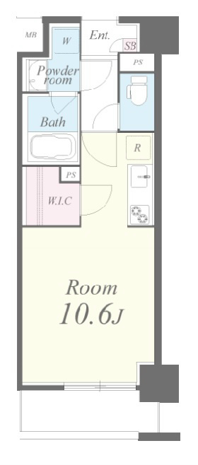 【名古屋市港区港陽のマンションの間取り】