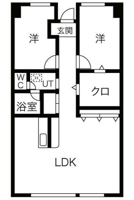 マック宇都宮コートの間取り