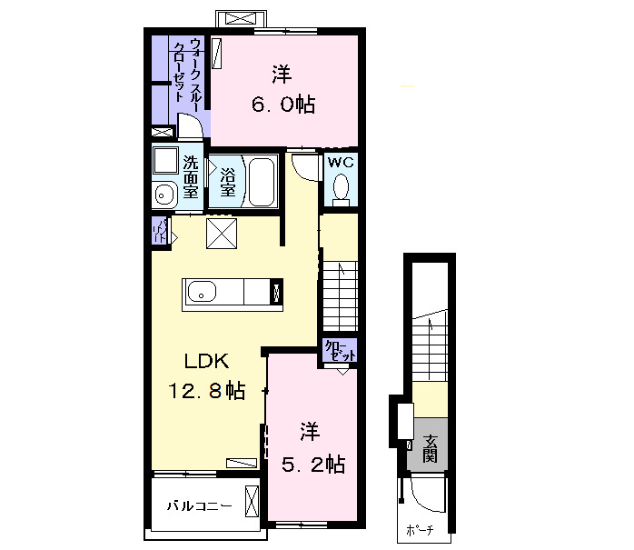 シックス　ストーンの間取り