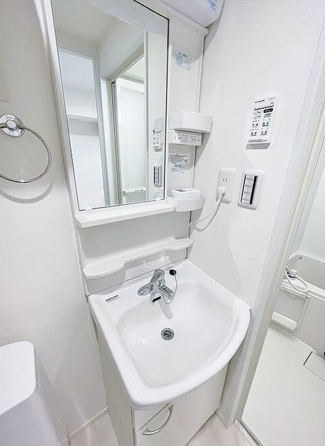 洗面設備　１０１号室の写真です。