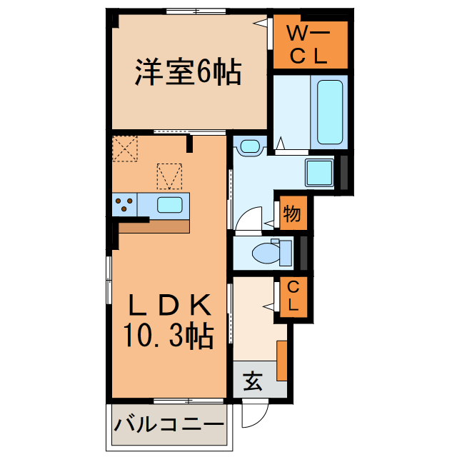 カルムハウスIIの間取り
