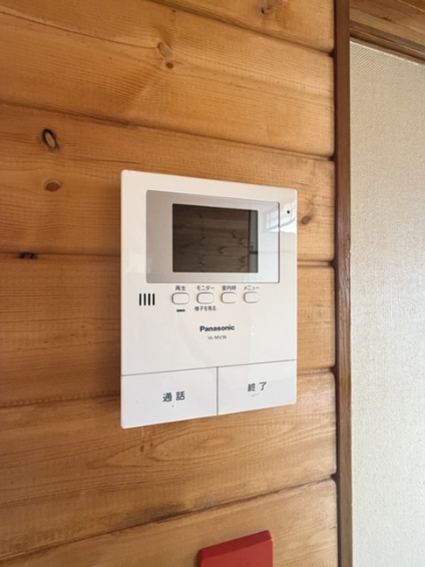 セキュリティ　来訪者の確認できます