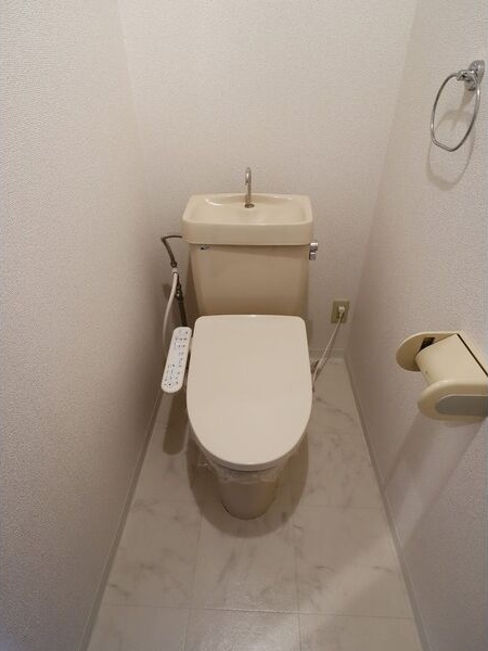トイレ　同タイプ別部屋の反転写真です