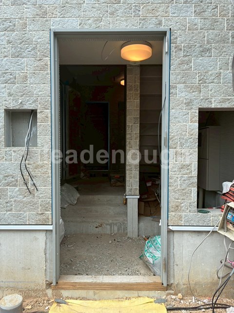エントランス　建築中