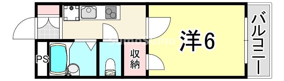 レオパレス武庫南の間取り写真