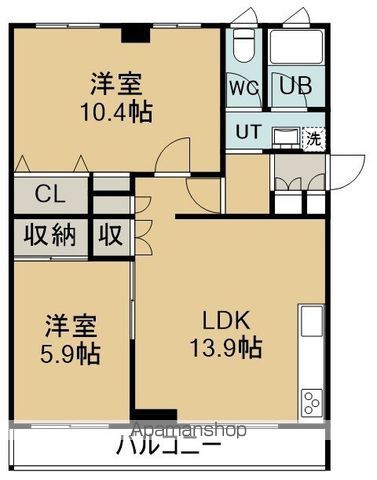 湯倉団地1号棟の間取り写真