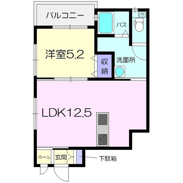 ドルチェ・ヴィータKawara Aの間取り写真