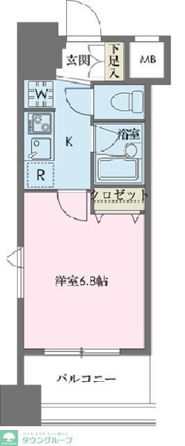 ドゥーエ新川の間取り写真