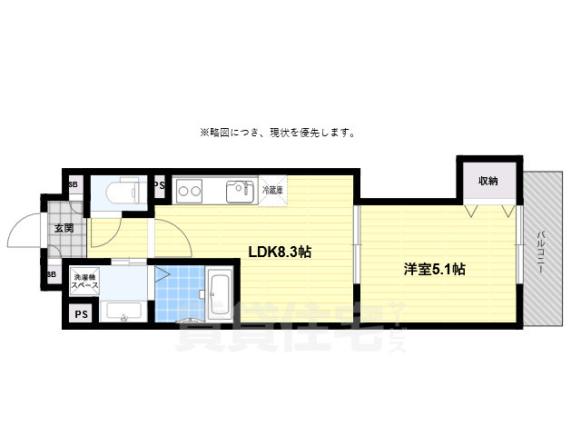 近鉄南大阪線 河内松原駅 徒歩13分 3階建 築1年の間取り写真