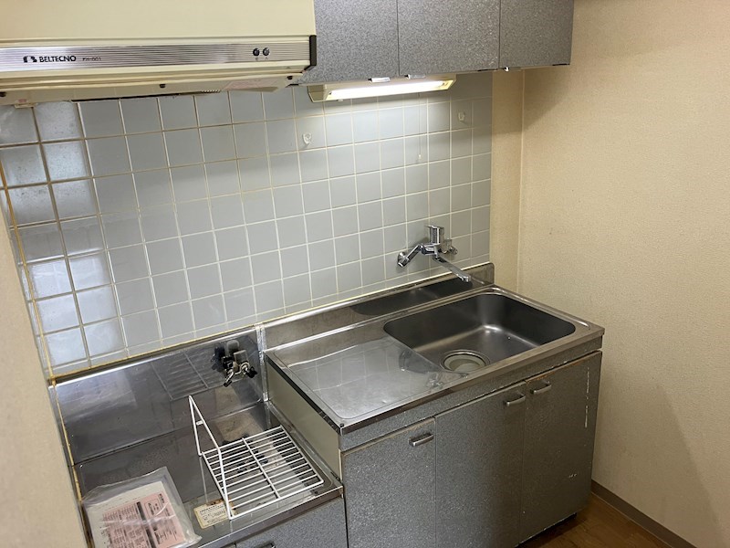 地下鉄南北線 北２４条駅 徒歩11分 4階建 築28年のキッチン写真