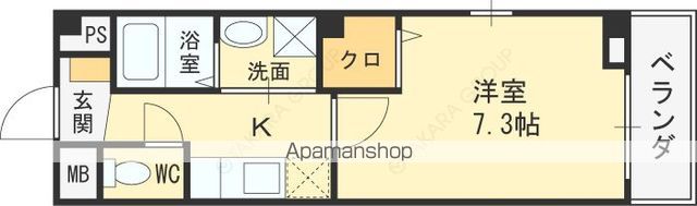 ハピネス福島の間取り写真