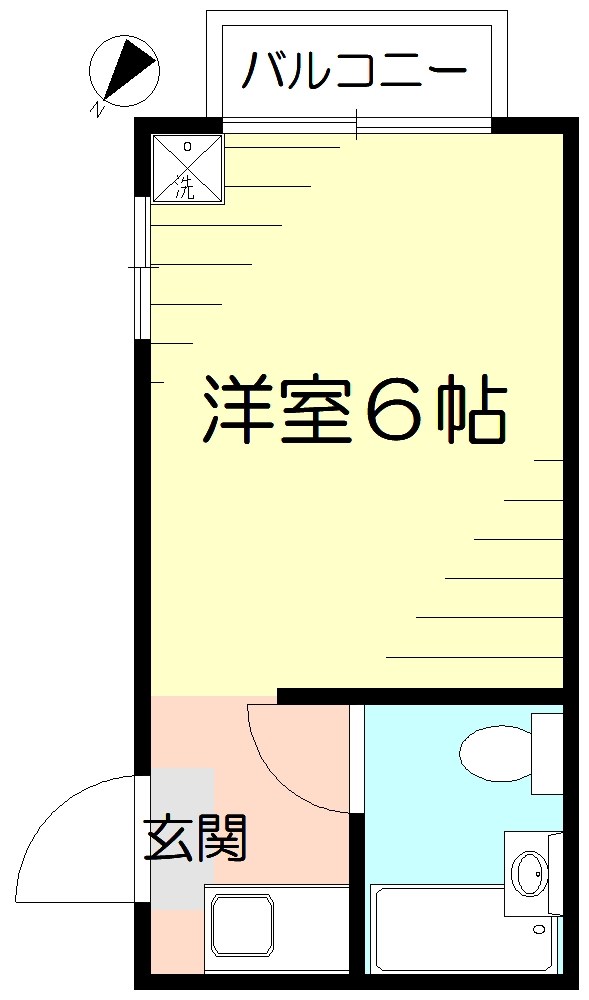 コーポ中川B棟の間取り写真