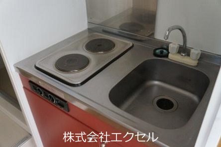 キッチン　二口コンロのキッチンです。
