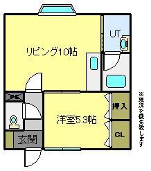 中出コーポの間取り