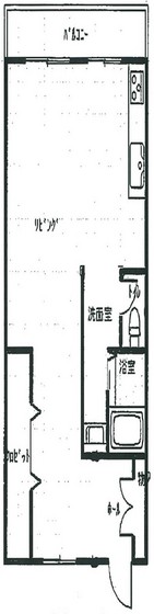 広島市安佐南区八木のマンションの間取り