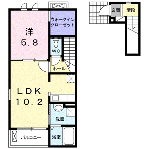 ポラリス．Ｍ　２の間取り