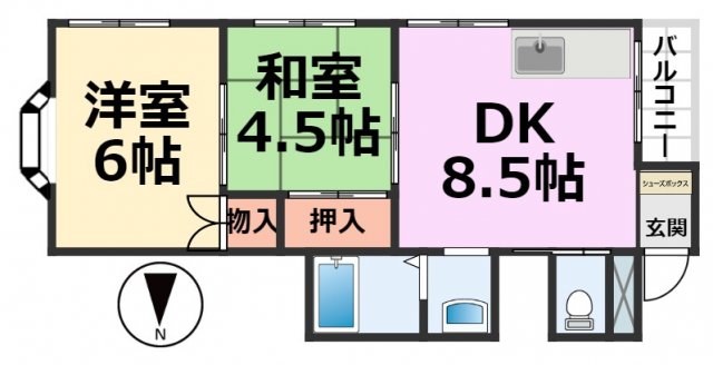 ミラパレス次屋の間取り