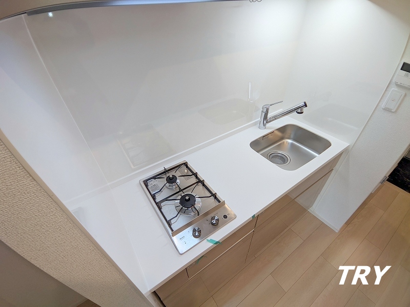 キッチン　２口ガスコンロ付システムキッチン！