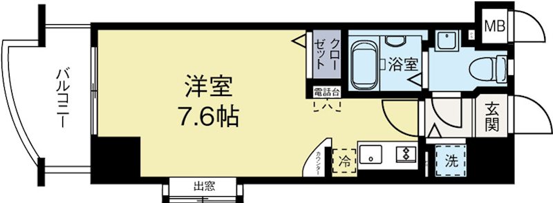 エンクレスト天神東の間取り