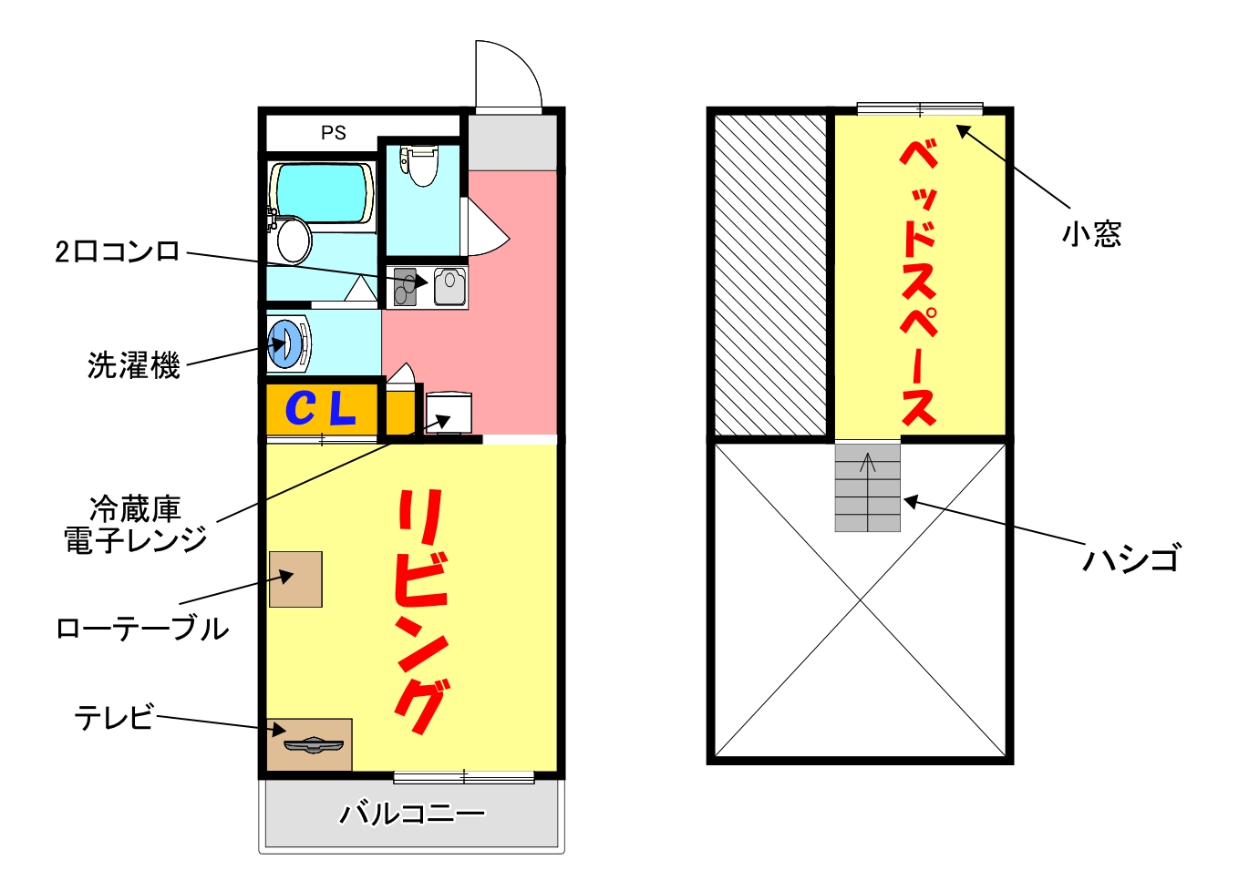 大阪市住之江区新北島のマンションの間取り