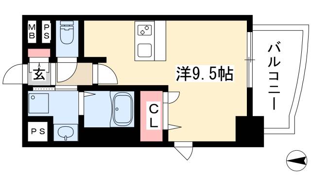 プレサンス泉アーバンゲートの間取り