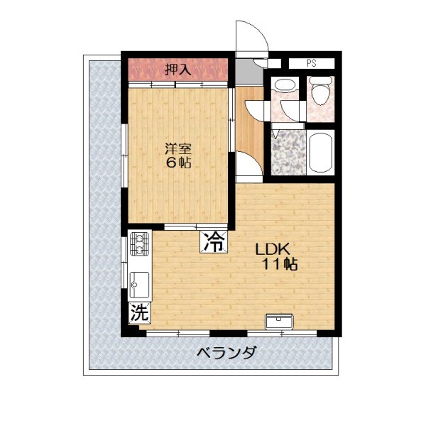 第2山内マンションの間取り