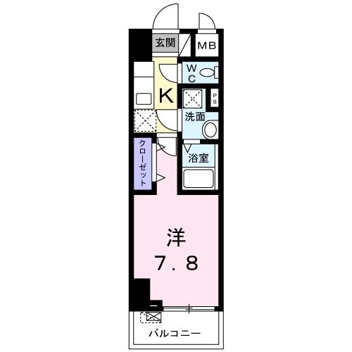 横須賀市日の出町のマンションの間取り