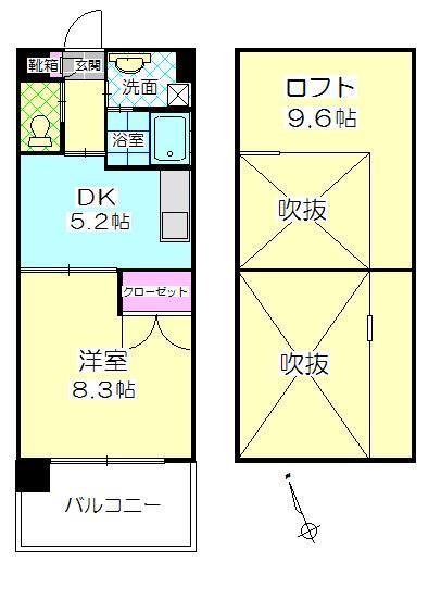 Ｓ－ＦＯＲＴ大分駅前の間取り