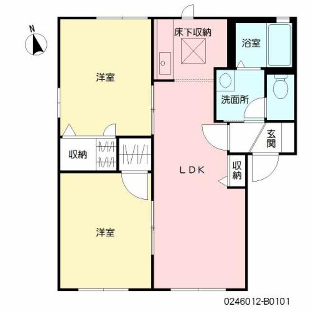 ノールカトレア　　　Ｂ棟の間取り