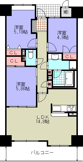 桜山閣の間取り