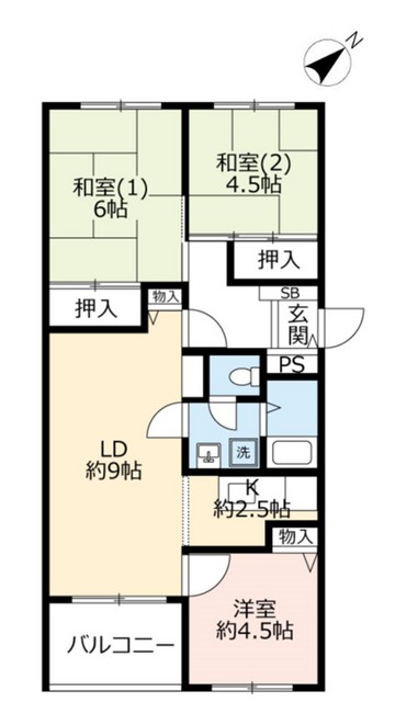 ＵＲ芦屋浜の間取り