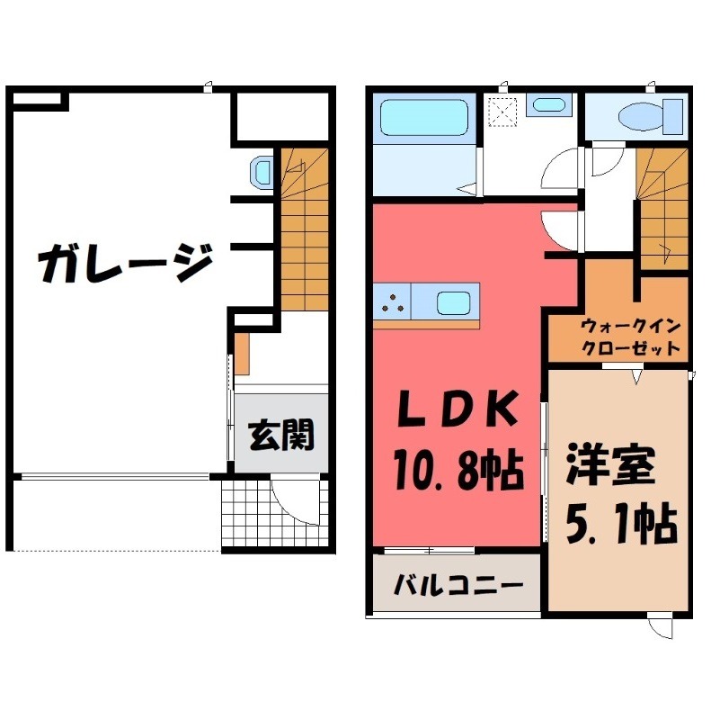 コメットチバ Pの間取り