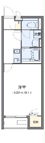 クレイノＣＨＩＡＲＩＨＩＬＬＳの間取り