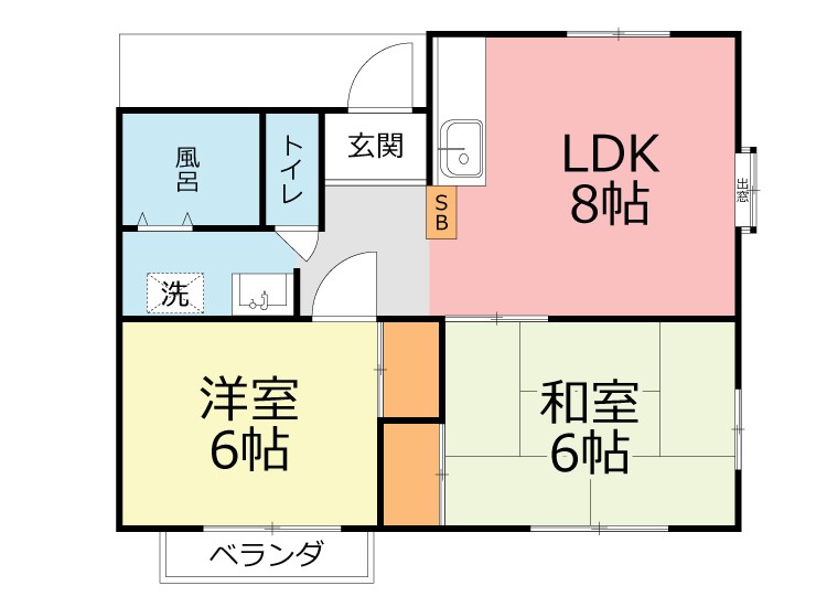 アーバンライフ岸IIの間取り