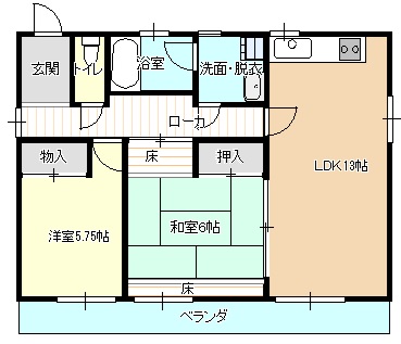 クレストの間取り