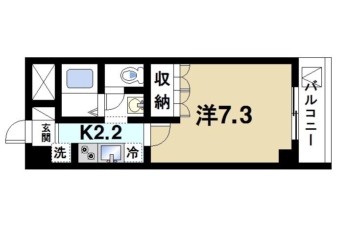 奈良市大宮町のマンションの間取り