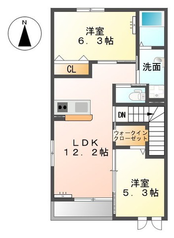 シャルマンコートAの間取り